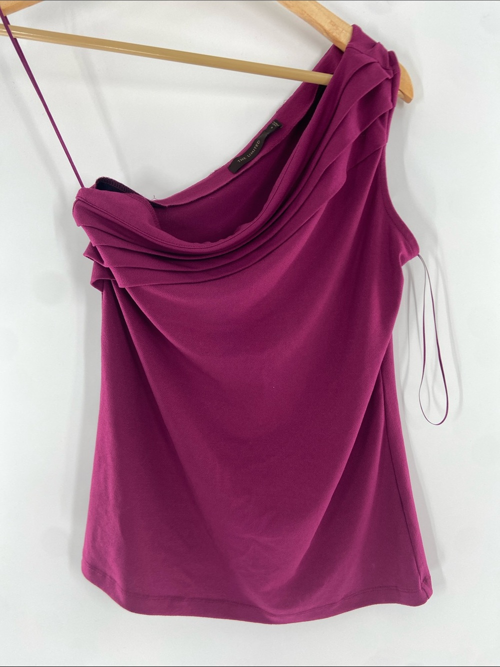 The Limited Pink One Shoulder Sleeveless Top Size S Gently Used